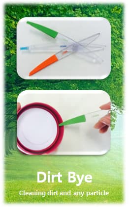 Dirt Bye Cleaning tool for airtight container